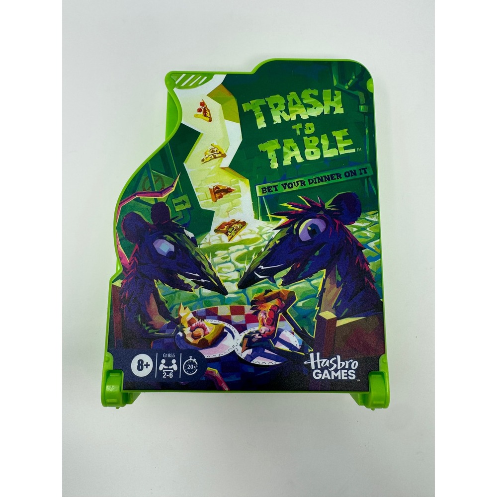 Hasbro Games Trash to Table Board Game G1855 Pizza Rat Theme Ages 8+ 2-6 Players